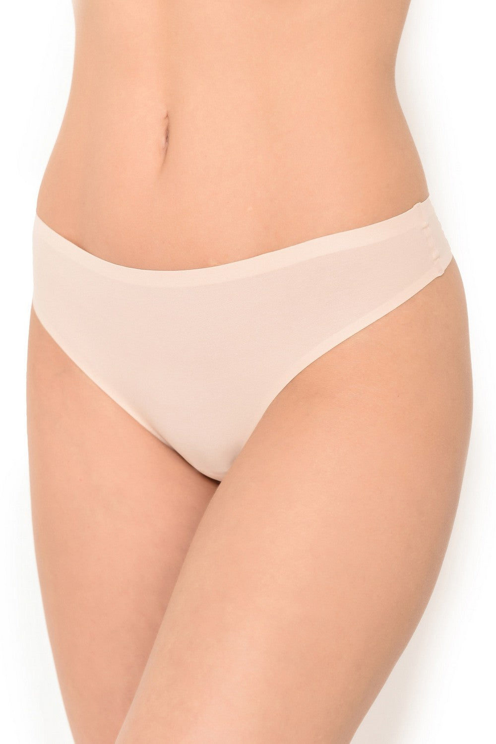 Бесшовные трусики стринг 2649 Soft stretch beige dore