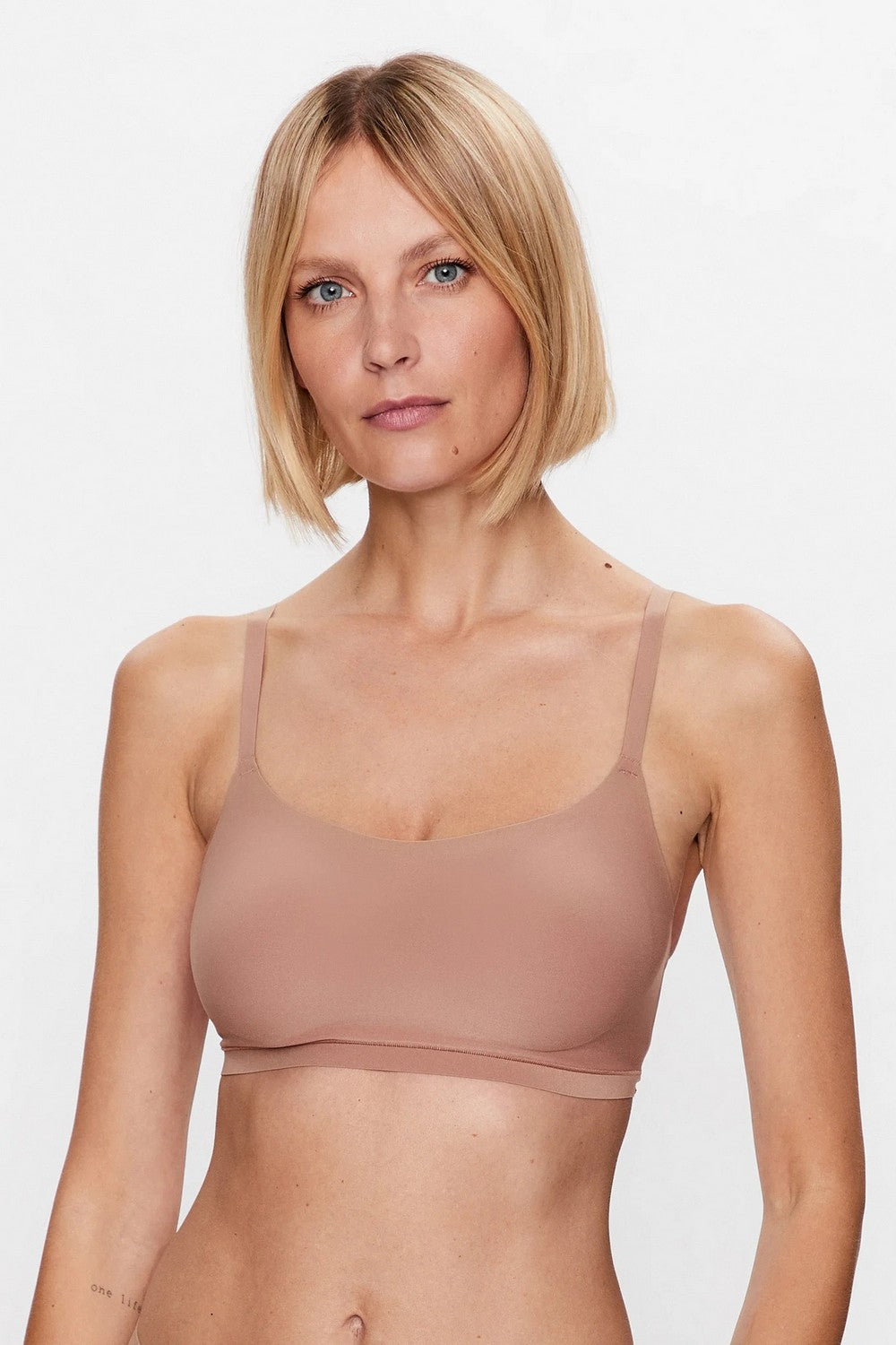 Бра-топ без косточек 16A2 Soft stretch coffee latte