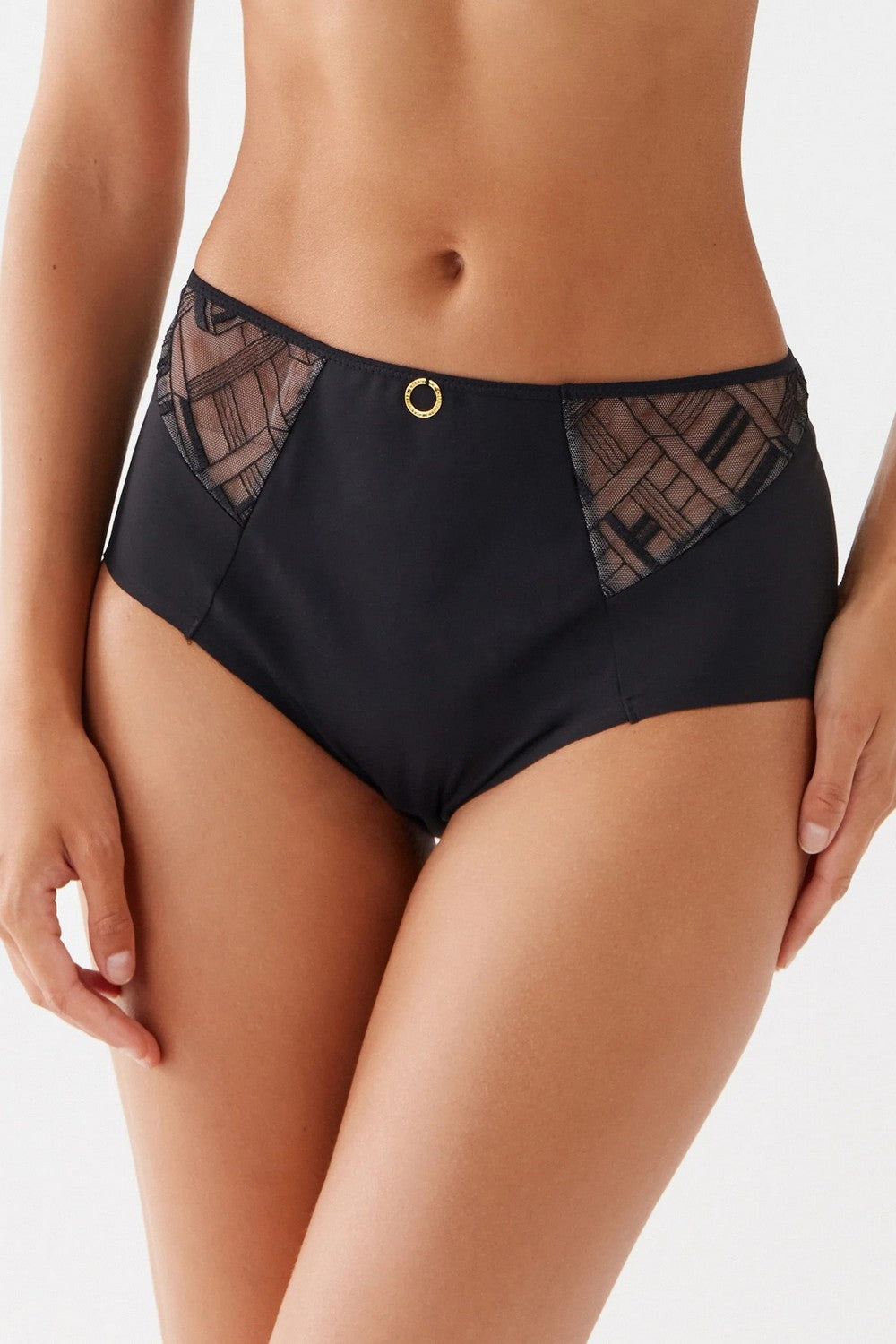 Высокие трусики слип 21S8 black