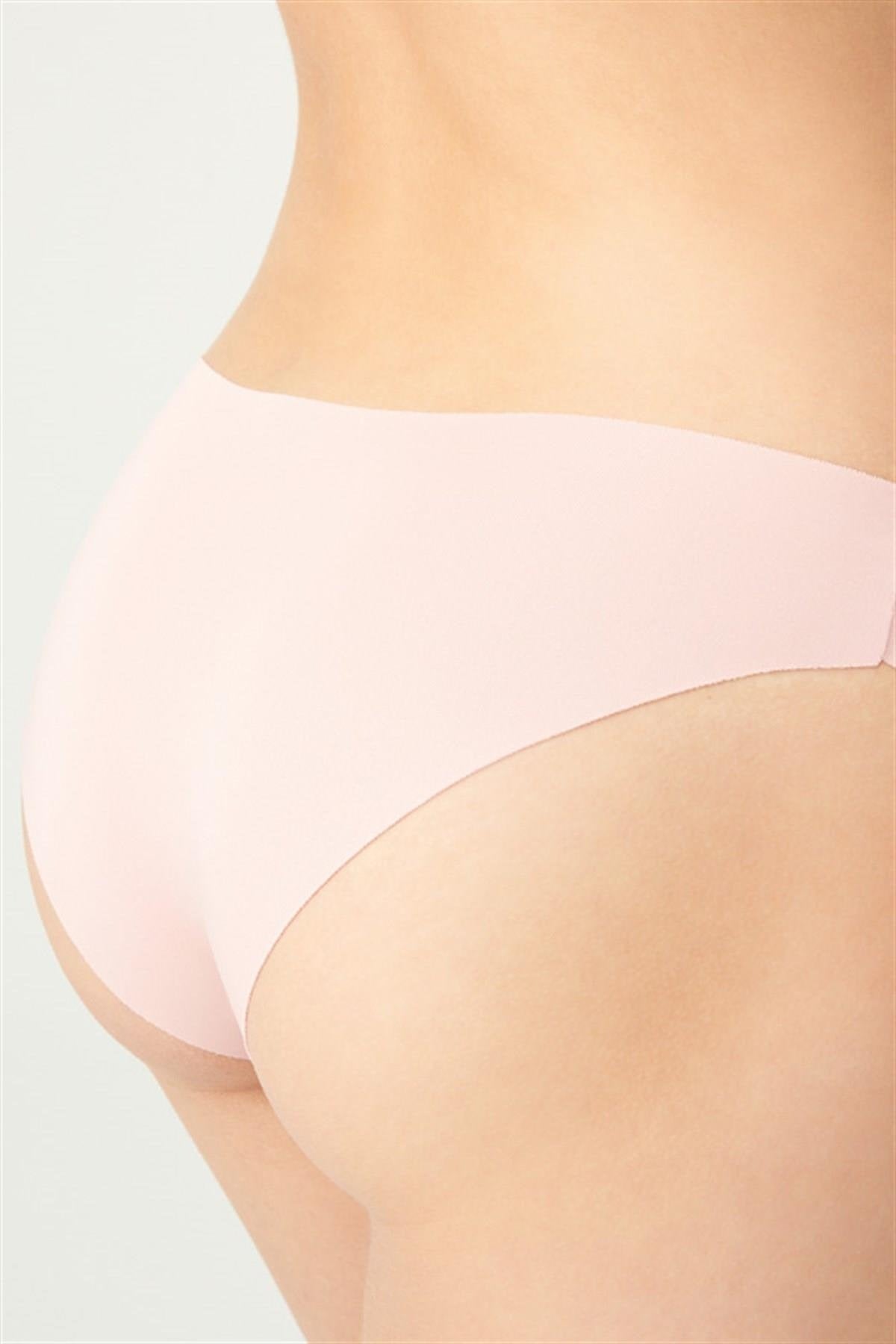 Бесшовные трусики слип CH0462 pale pink