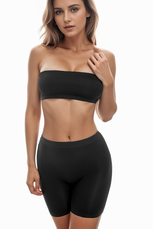 Бесшовные шорты CH1067 black