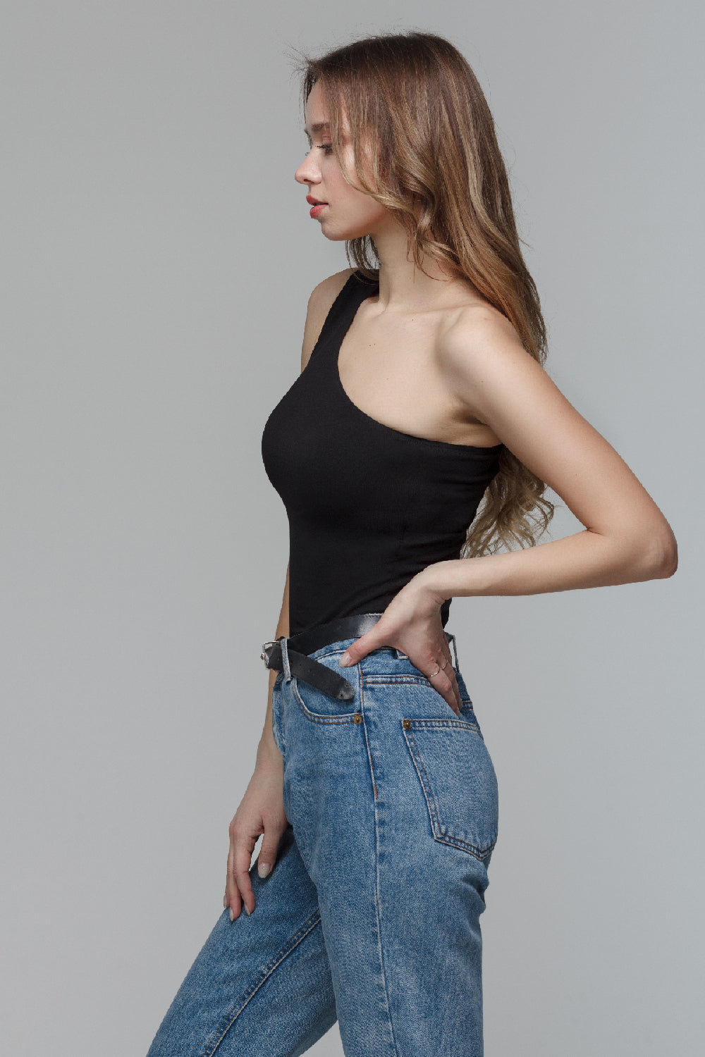 Хлопковое боди на одно плечо Z19318/1 Scorpio