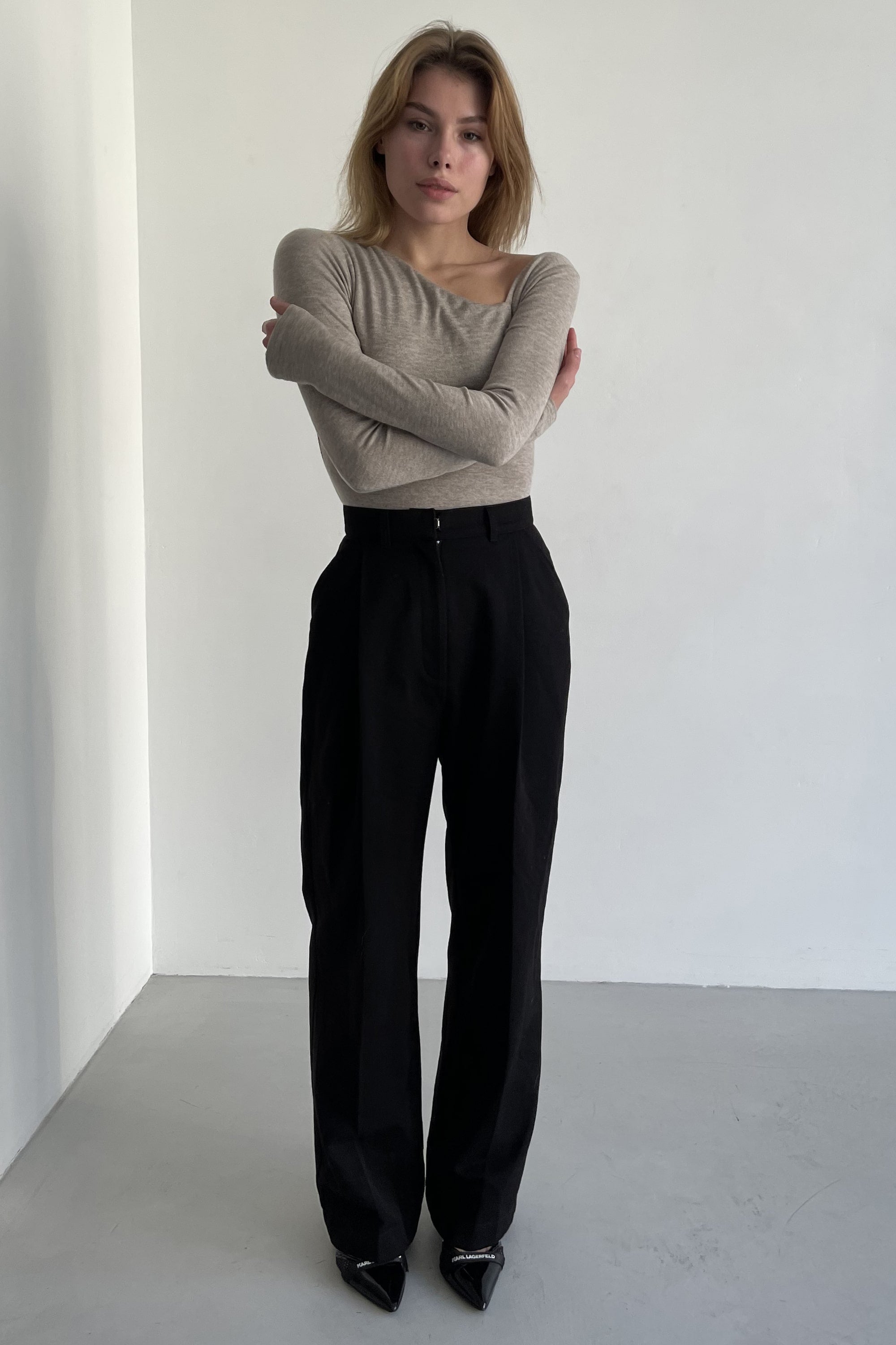 Трикотажное боди AW22628/4 Model A beige