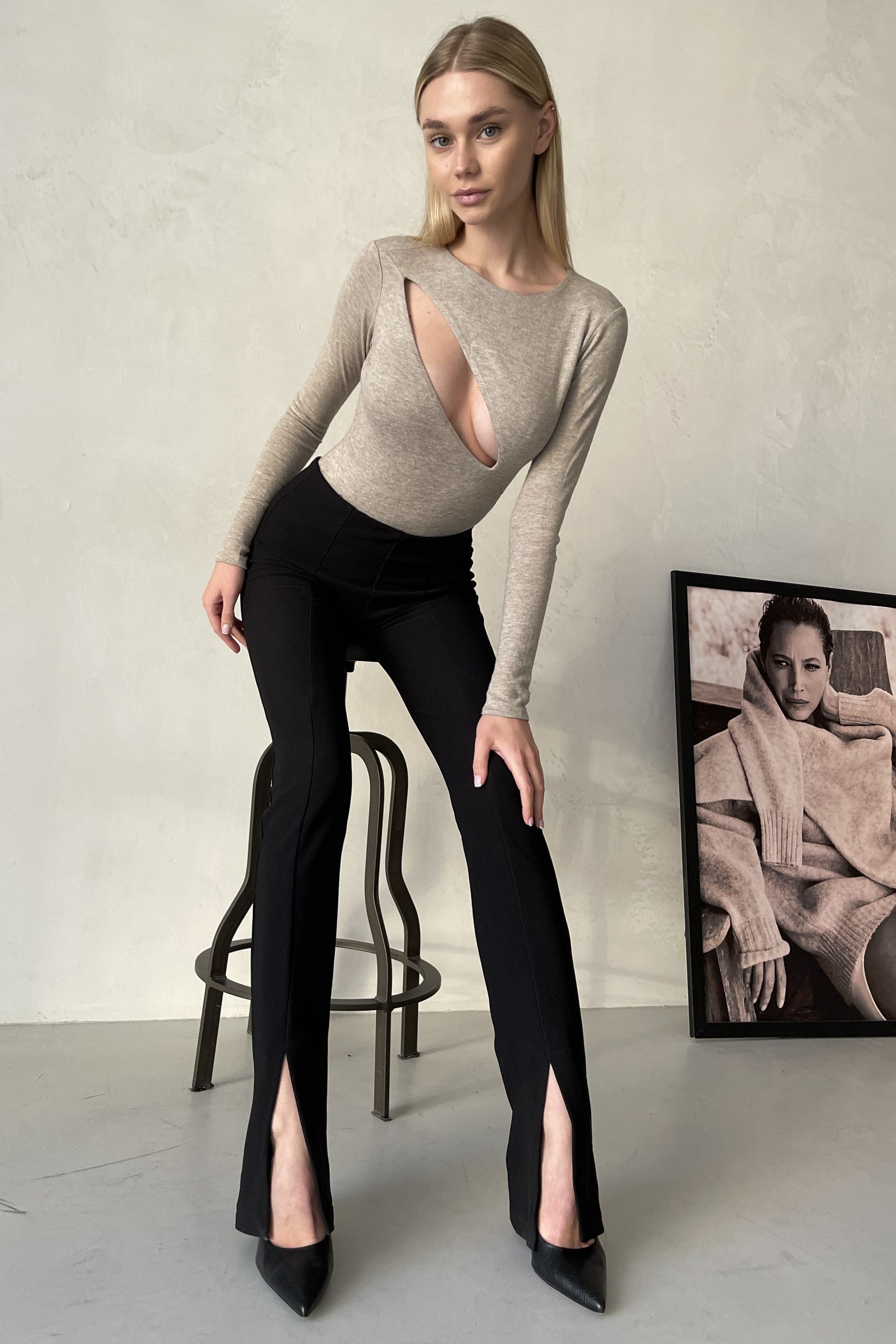 Трикотажное боди AW22630/4 Model C beige