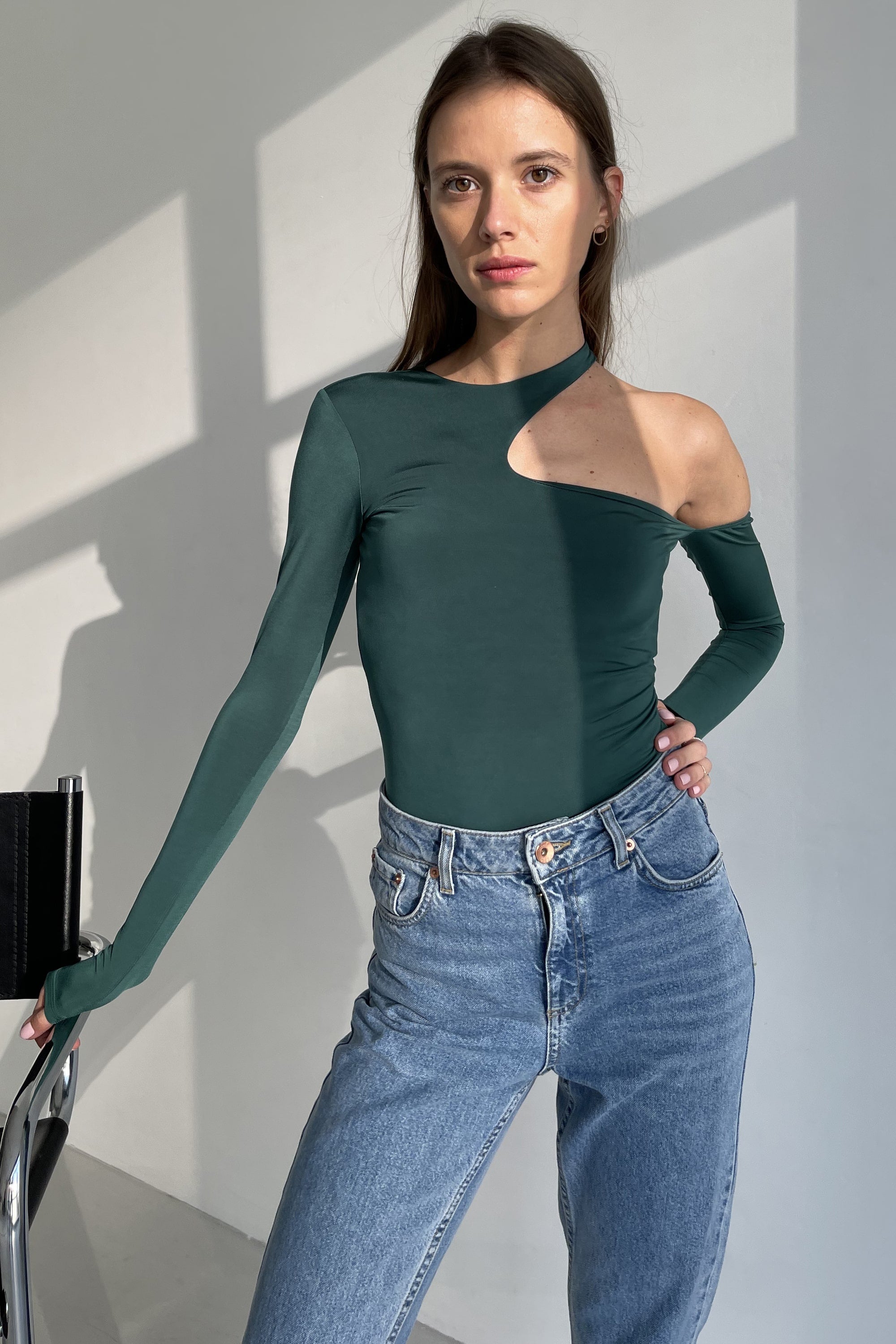 Боди из микронейлона AW22626/30 Model B green