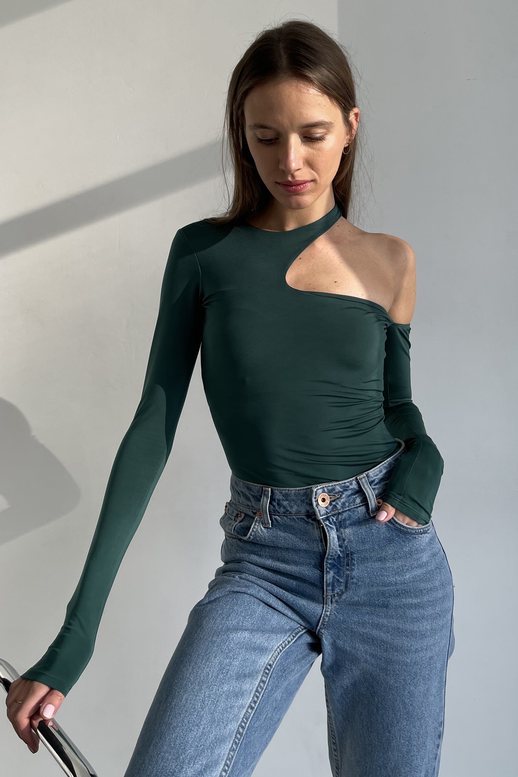 Боди из микронейлона AW22626/30 Model B green
