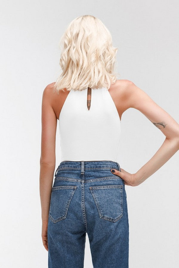 Хальтер-боди из хлопка WL18307/3 Sunday white