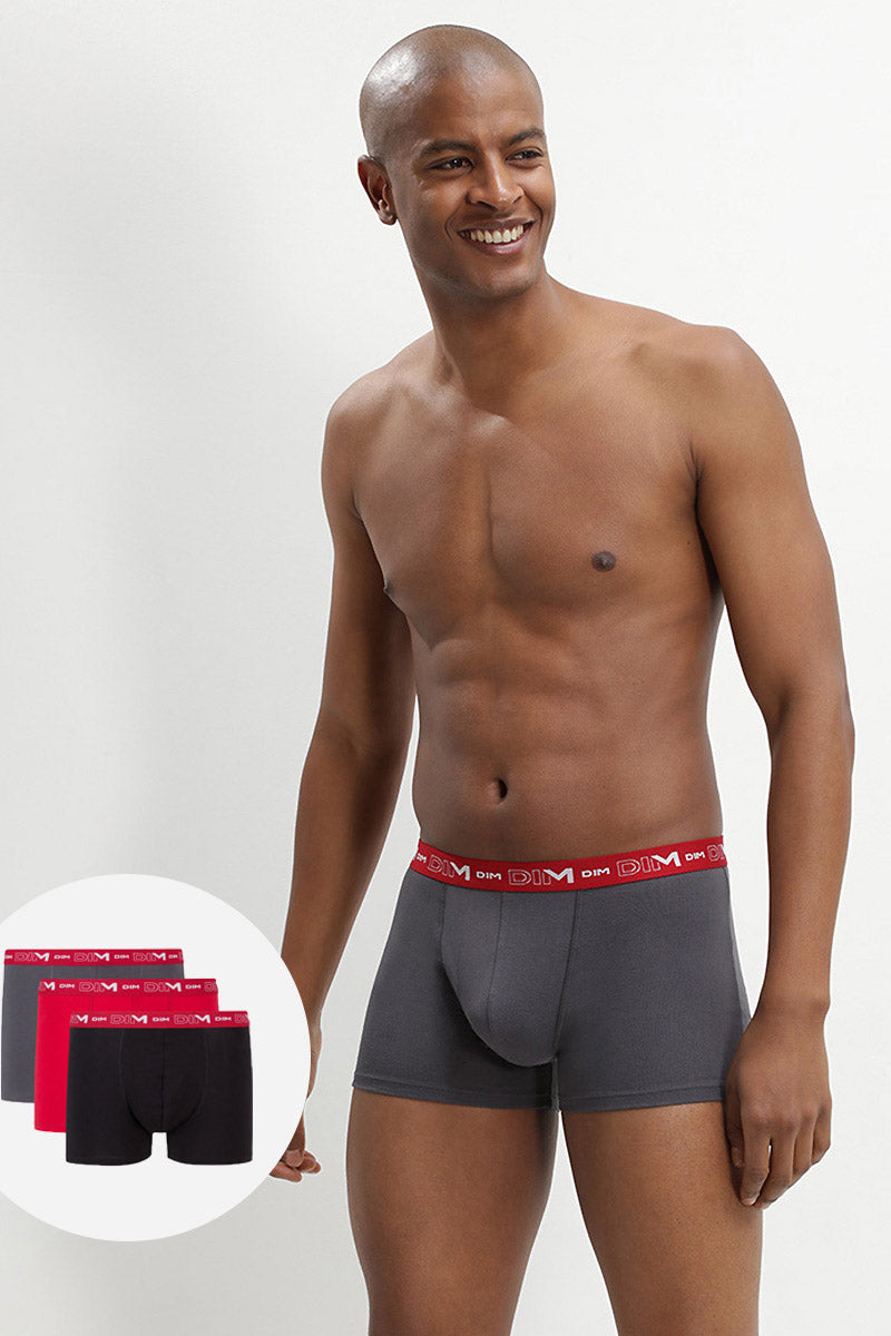 Мужские трусы шорты 6596 MPK (3 шт.) gris pl/rouge/n