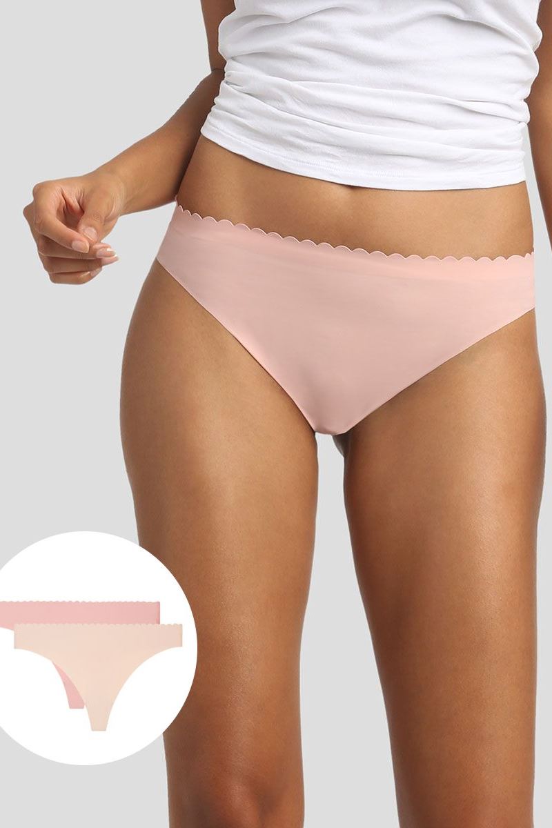 Бесшовные стринги D05DS Body Touch (2 шт.) beige/rose