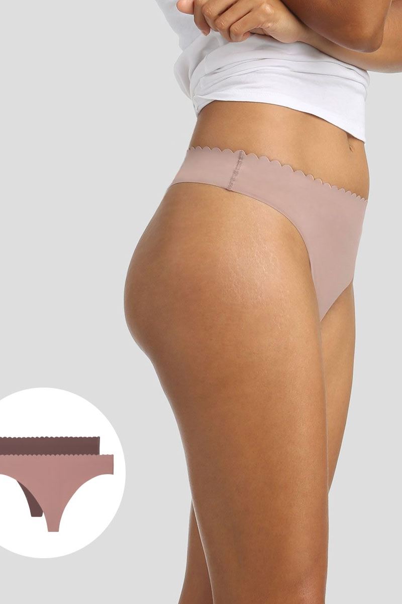 Бесшовные стринги D05DS Body Touch (2 шт.) glaise/gris