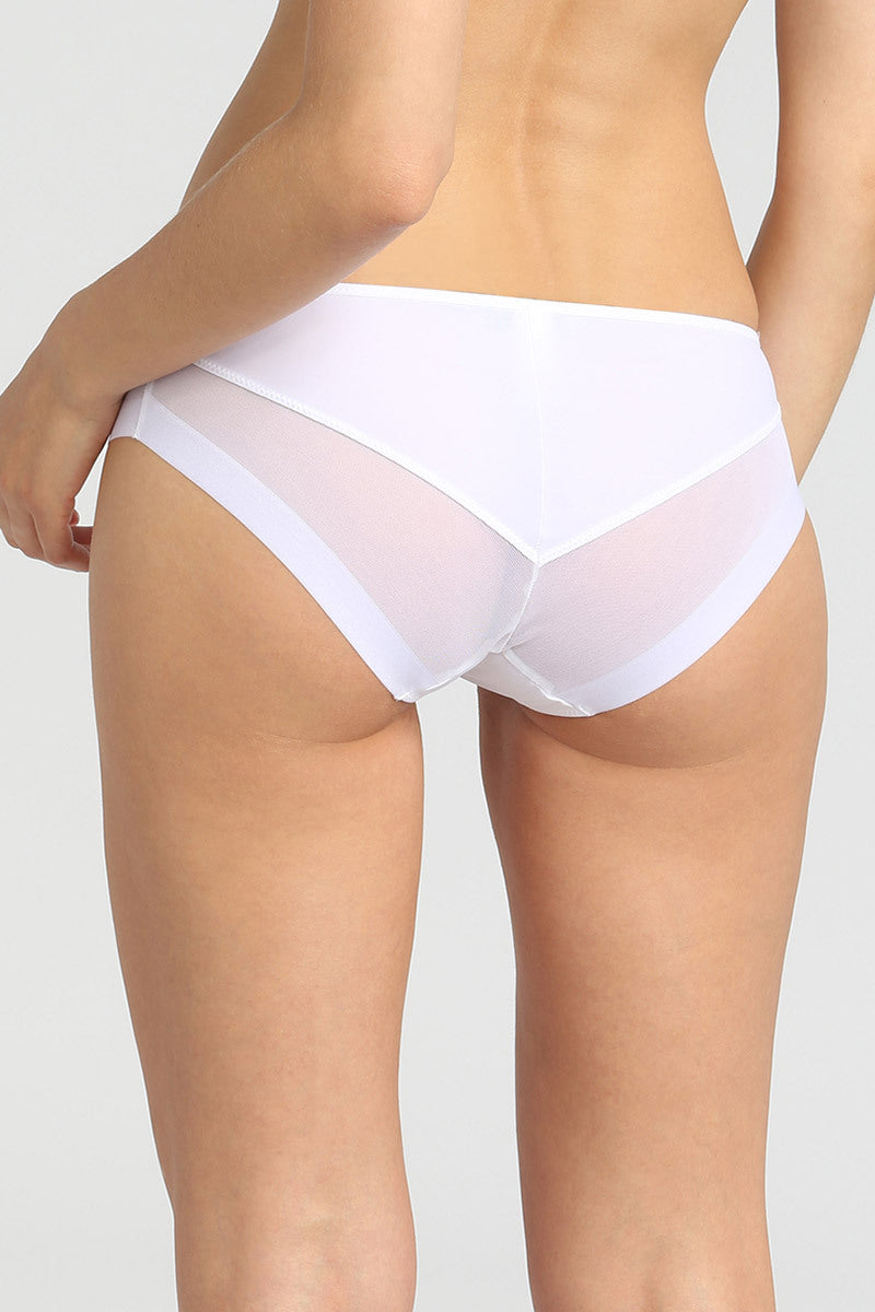 Трусики слип с микросеткой D0A63 Generous blanc
