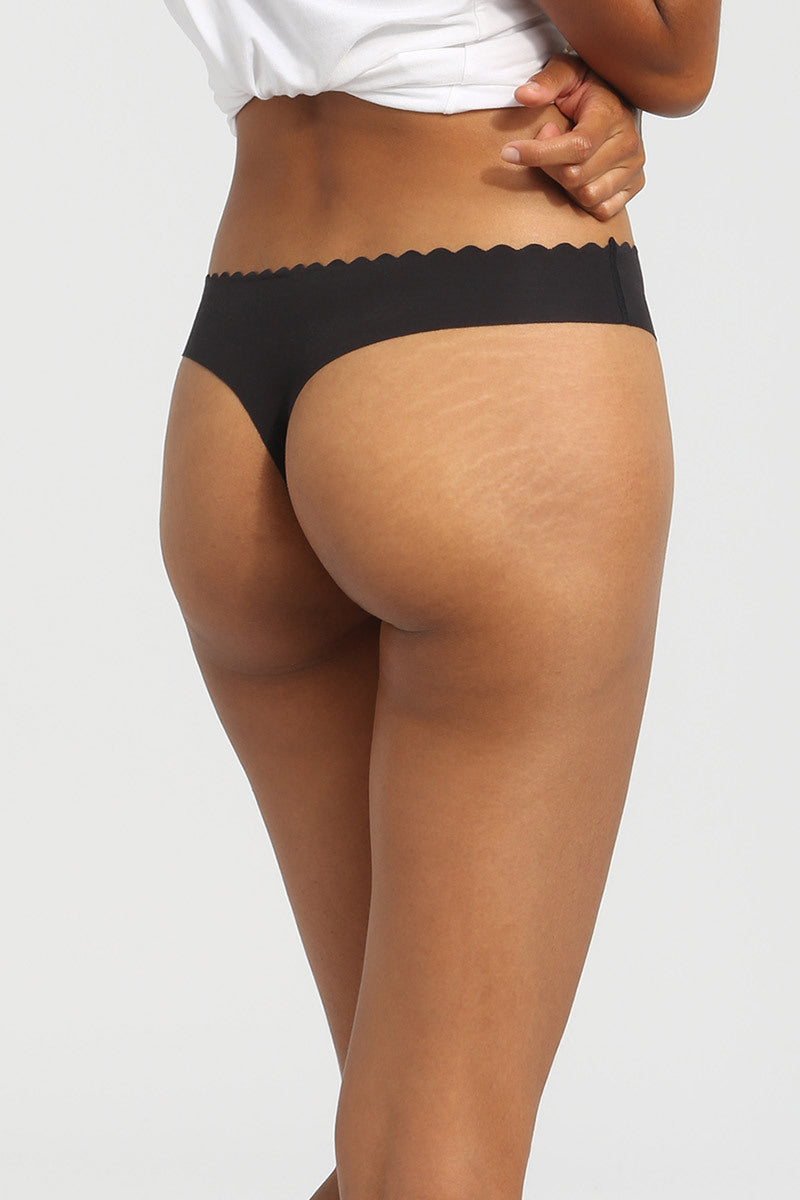 Бесшовные стринги D0A6M Body Touch (2 шт.) noir/blanc