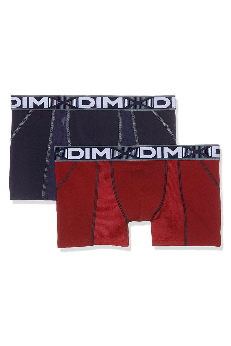 Мужские трусы шорты из хлопка D01N1 3D Flex Air rouge/bleu