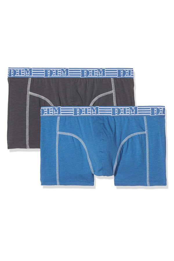 Мужские трусы шорты из хлопка D031G EcoDim Mode blue/gray (2 шт.)