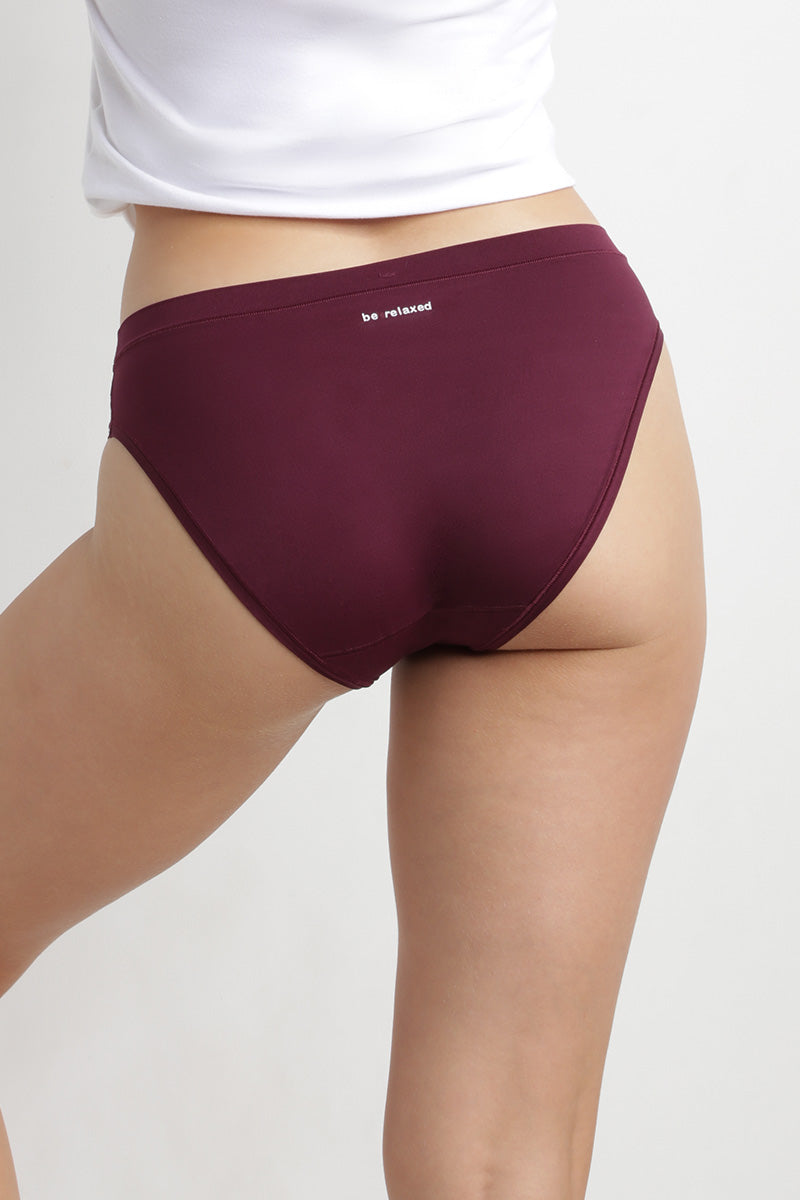 Бесшовные трусики слип D06W6 Body Mouv (2 шт.) violet/skin