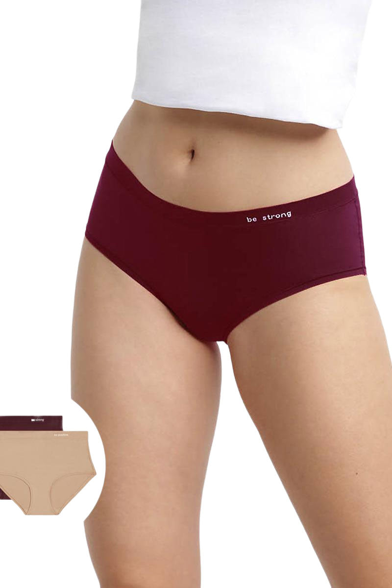 Бесшовные шортики D06W7 Body Mouv (2 шт.) violet/skin