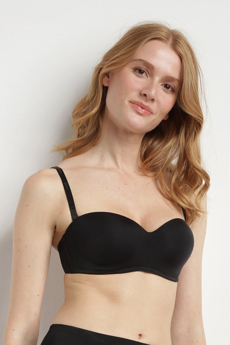 Бесшовный бюстгальтер бандо D07HF InvisiFree noir