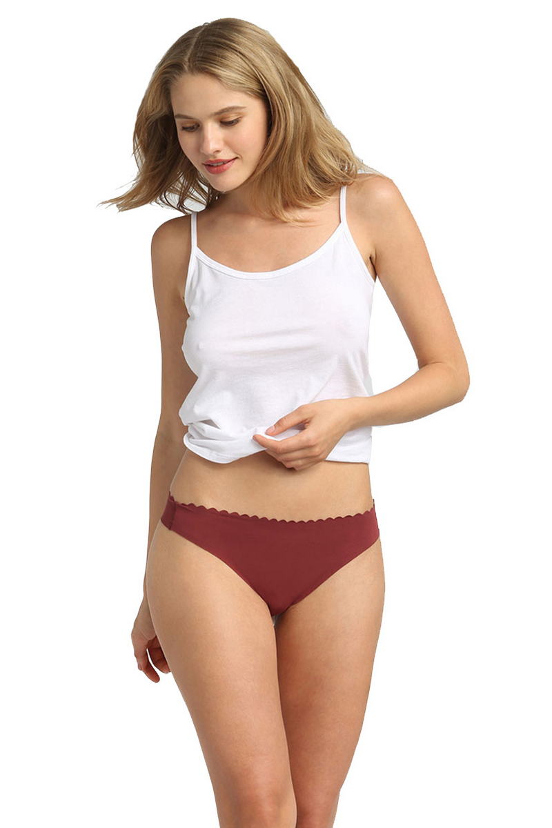 Бесшовные стринги D0A6M Body Touch (2 шт.) chocolat/skin rose