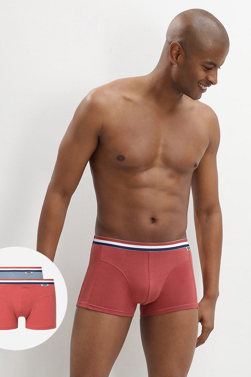 Мужские трусы шорты D0A78 Ecodim (2 шт.) rouge c/gris
