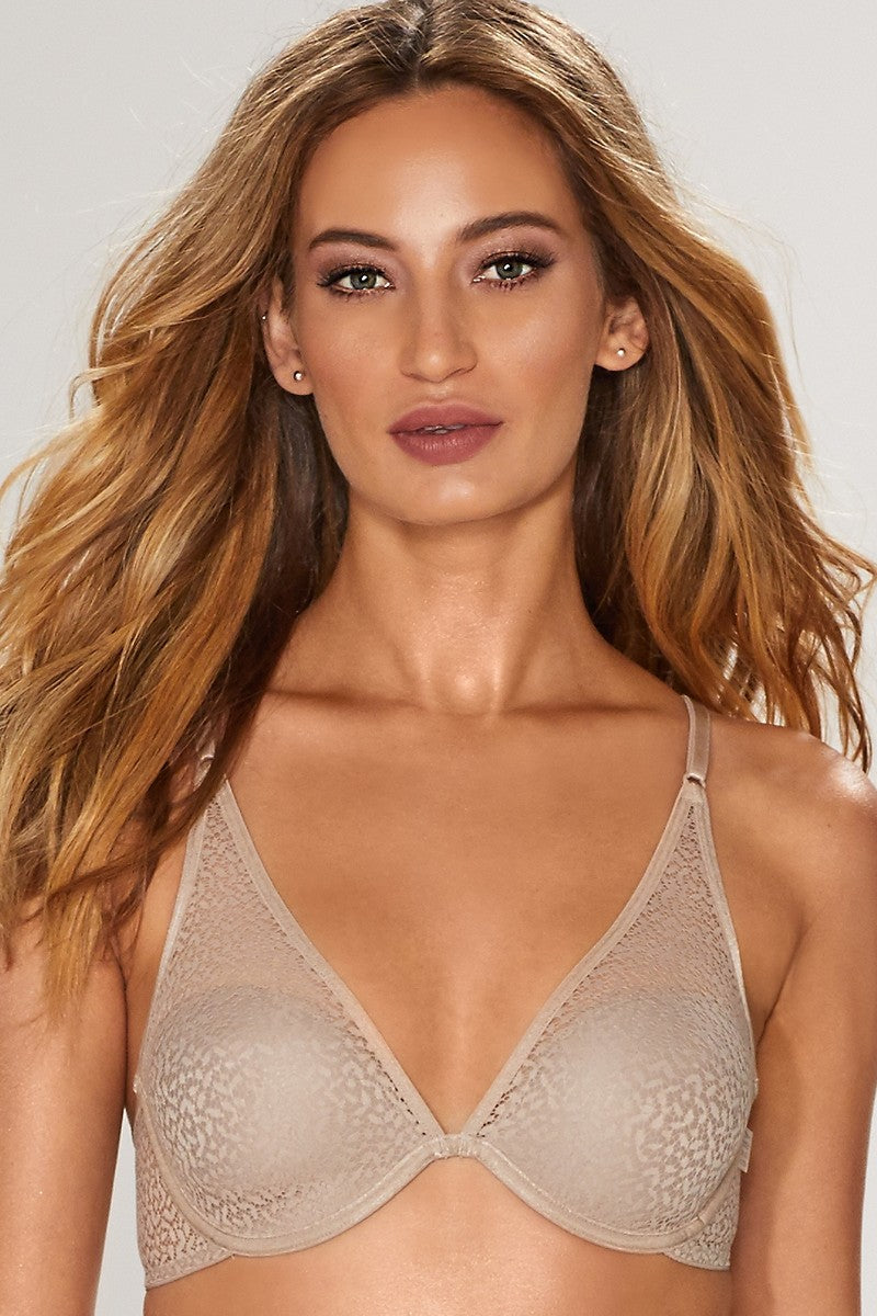 Кружевной бюстгальтер с плотными чашками DK4020 champagne