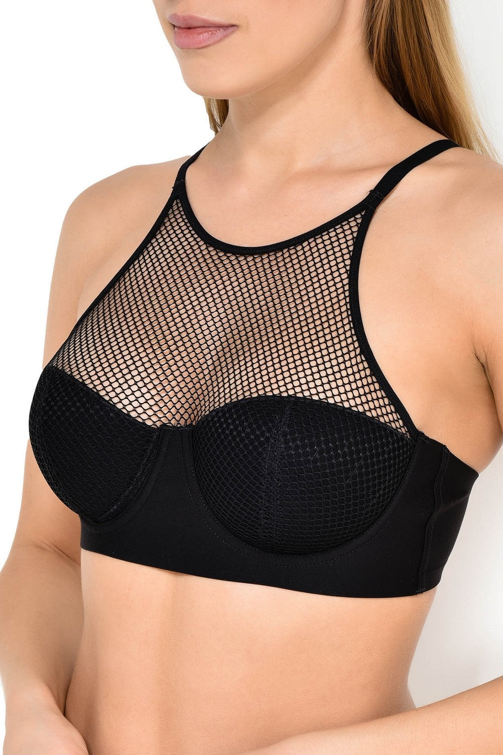 Холтер-бра с плотной чашкой DK4046 black