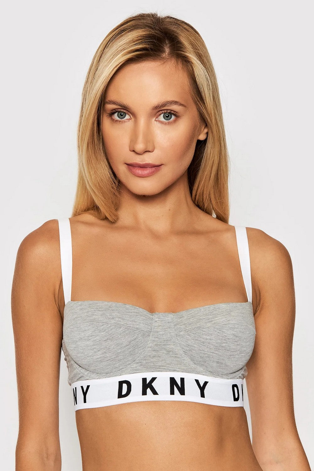 Бюстгальтер балконет на косточках DK4521 heather grey