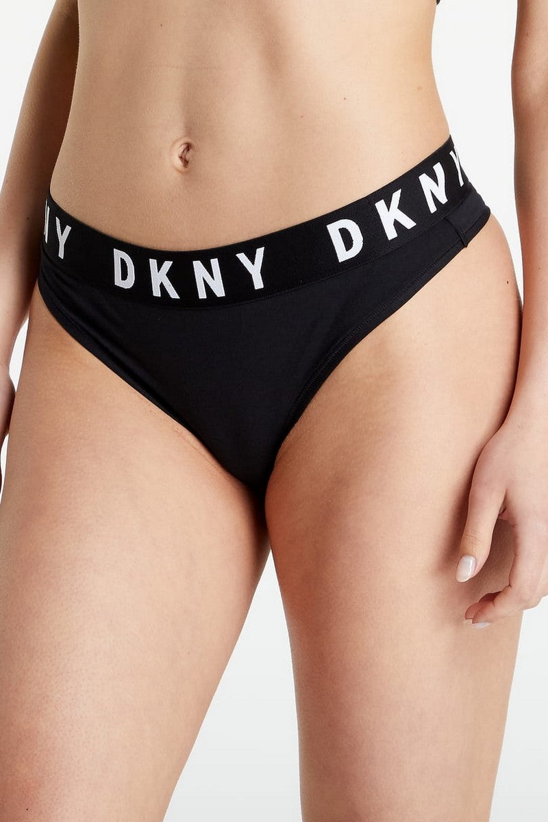 Трусики стринг с логотипом DK4529 black