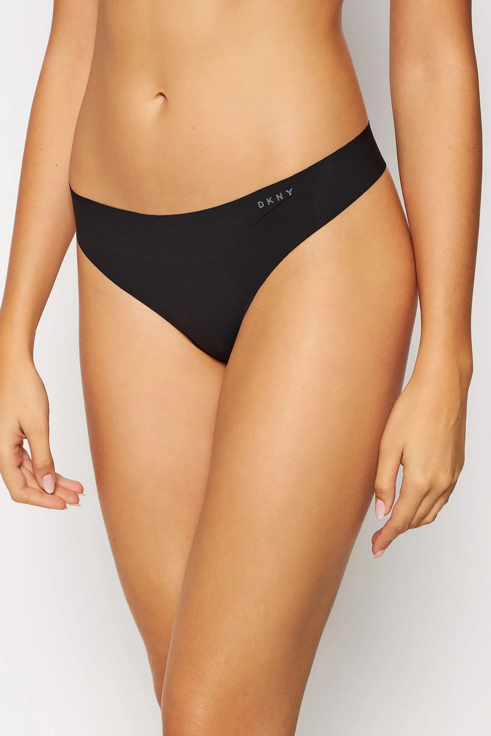 Бесшовные трусики стринг DK5026 black/graphite