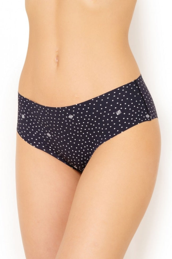 Бесшовные трусики слип DK5028 black/white/st