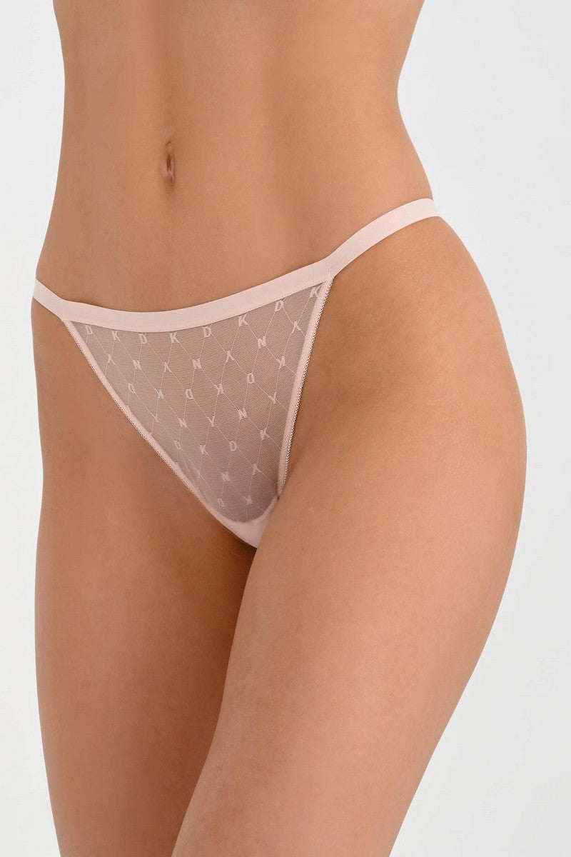 Трусики танга из микросетки DK5030 blush