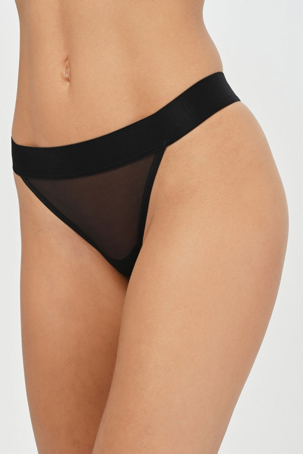 Трусики танга из микросетки DK8945 black