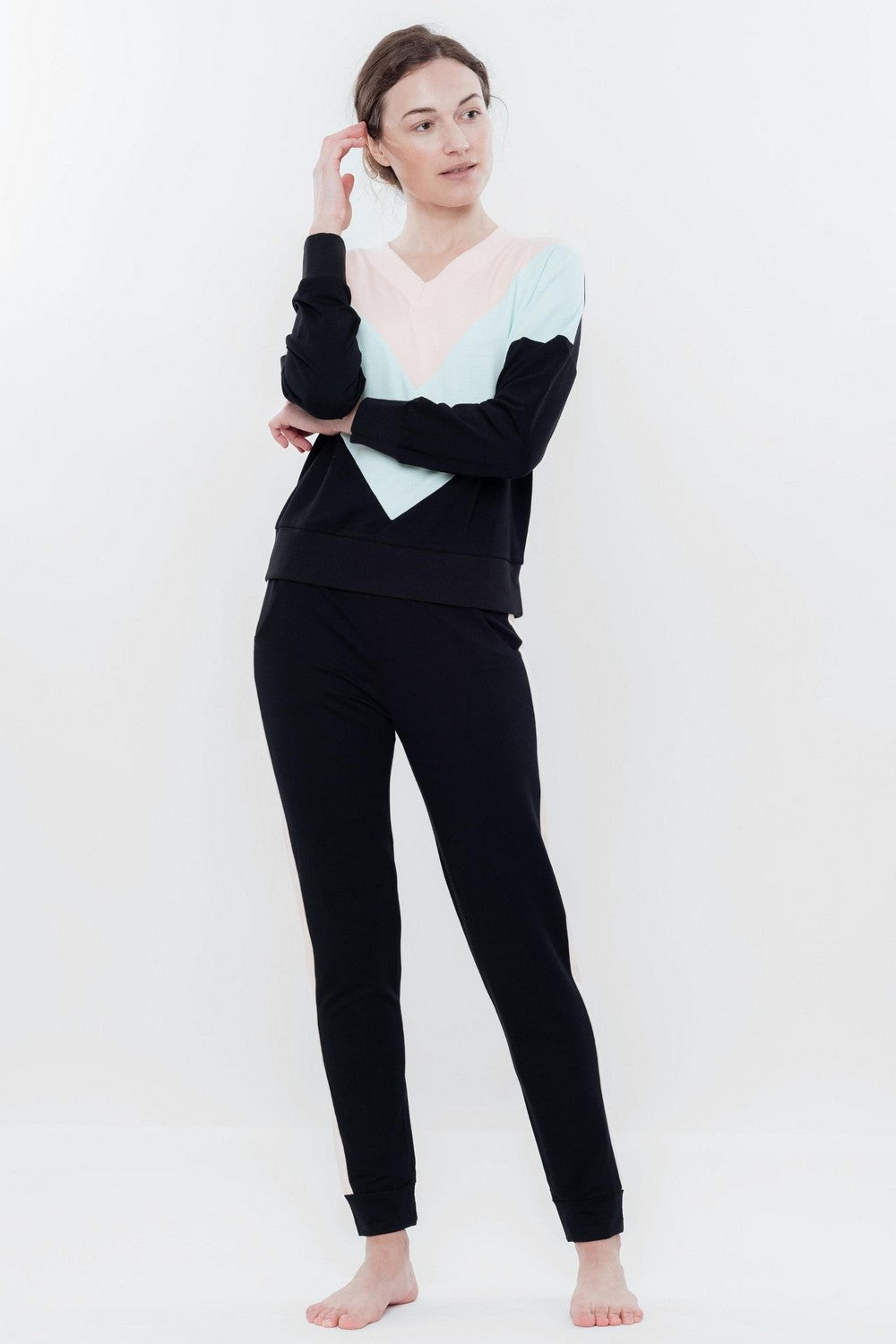 Флісовий комплект 03152 peach/mint/black