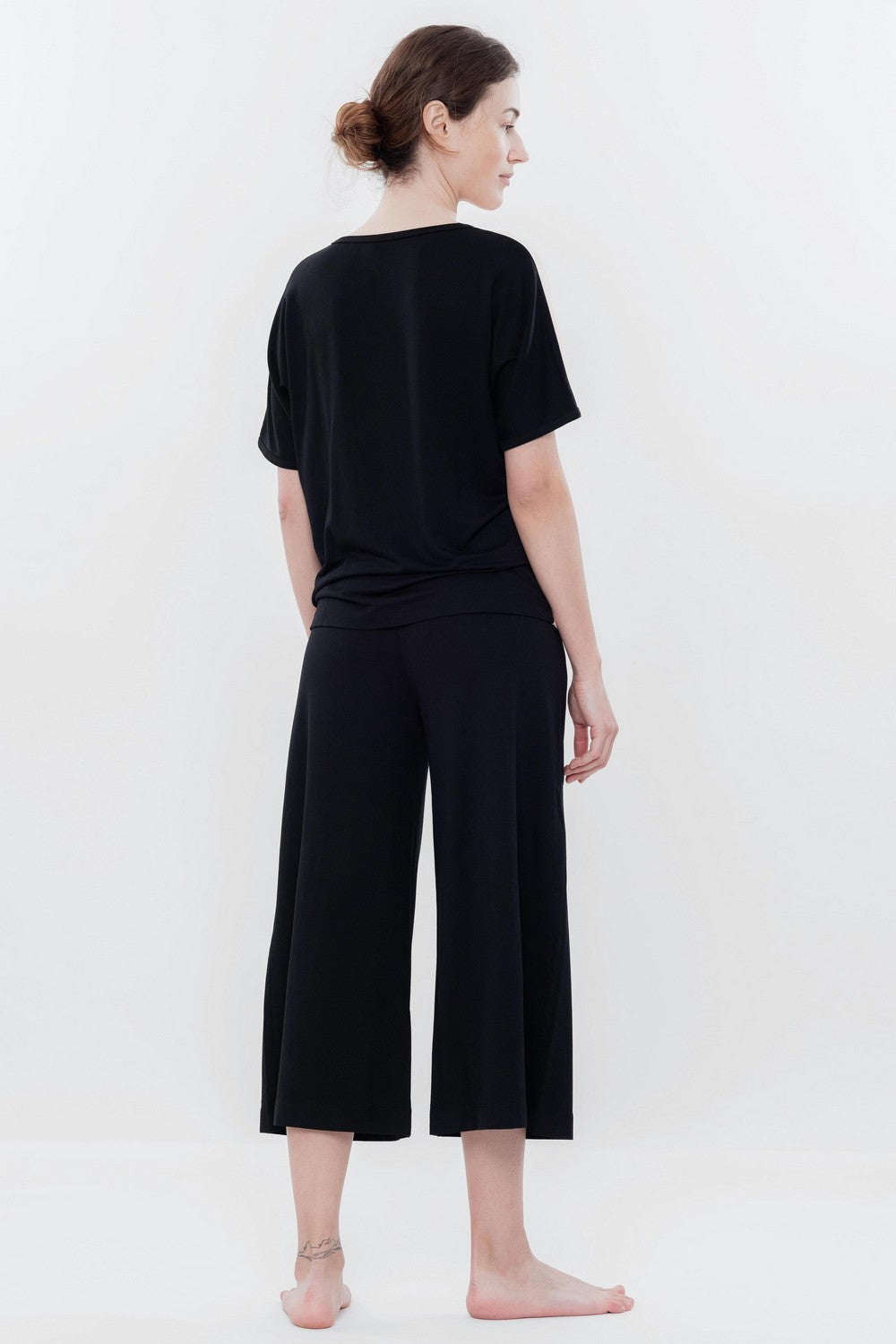 Домашній костюм зі штанами-кюлотами 03153 peach/mint/black