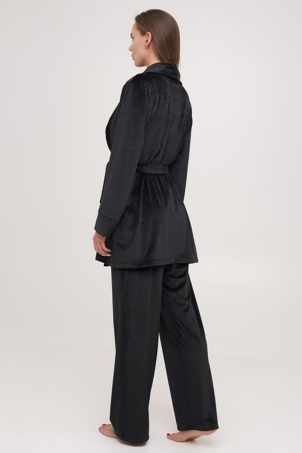 Велюровий комплект для дому 03207 black