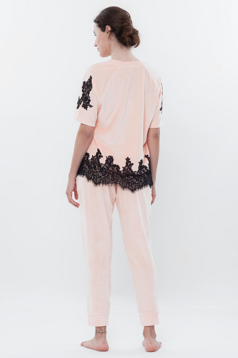 Комплект для дома с кружевом 0380 peach