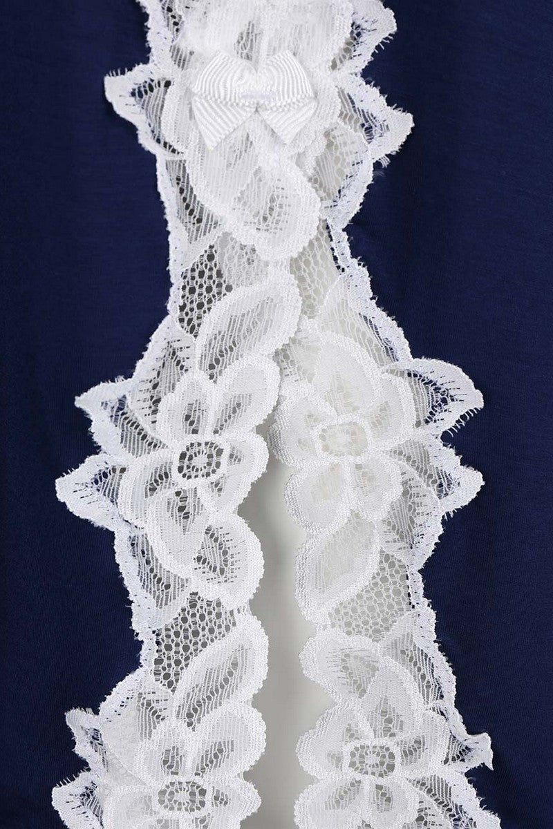 Ночная сорочка из вискозы с разрезом на бедре Roma blue