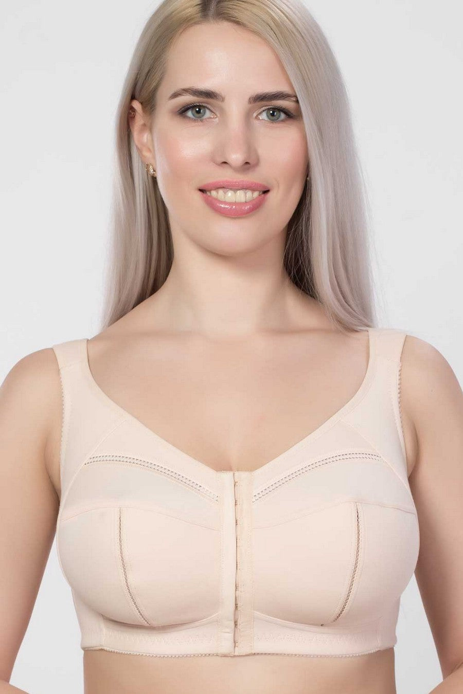 Бюстгальтер без косточек с застежкой спереди 1406 beige