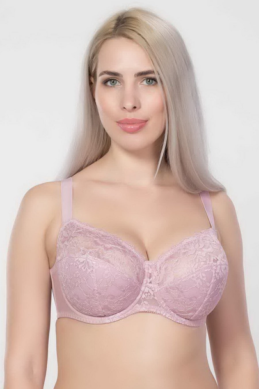 Полудублированный бюстгальтер с кружевом 1703/200 lila