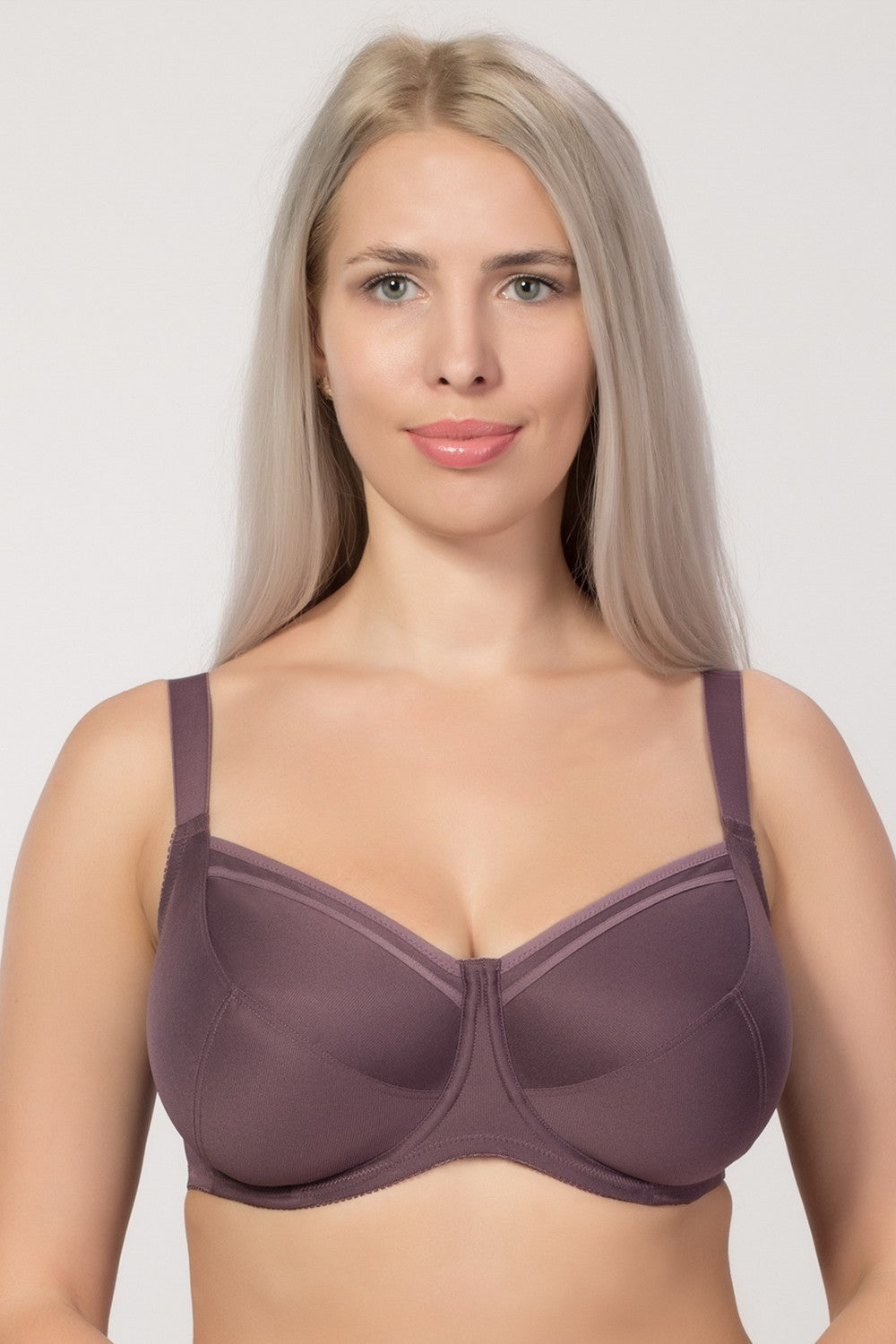 Гладкий бюстгальтер с мягкими чашками 299 cacao