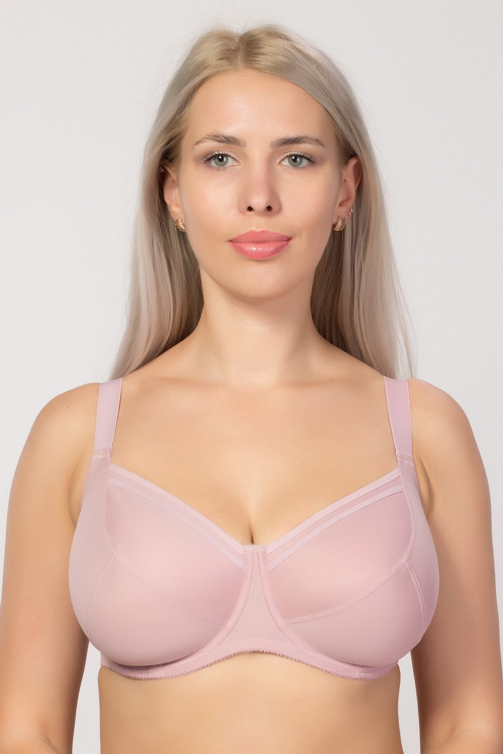 Гладкий бюстгальтер с мягкими чашками 299 lila