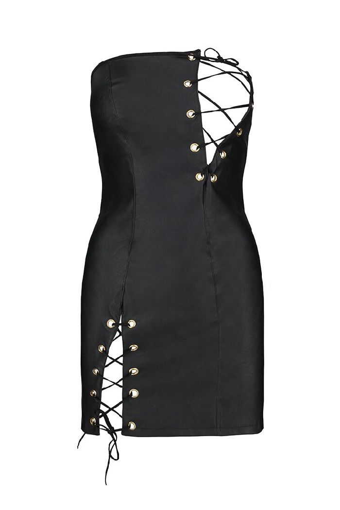 Платье из эко-кожи Celine