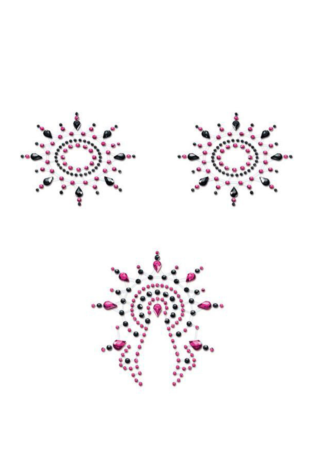 Набор кристаллов для груди и бикини Gloria set of 3