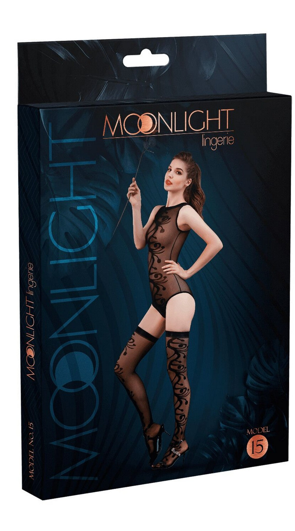 Эротический комплект с чулками Model 15 black