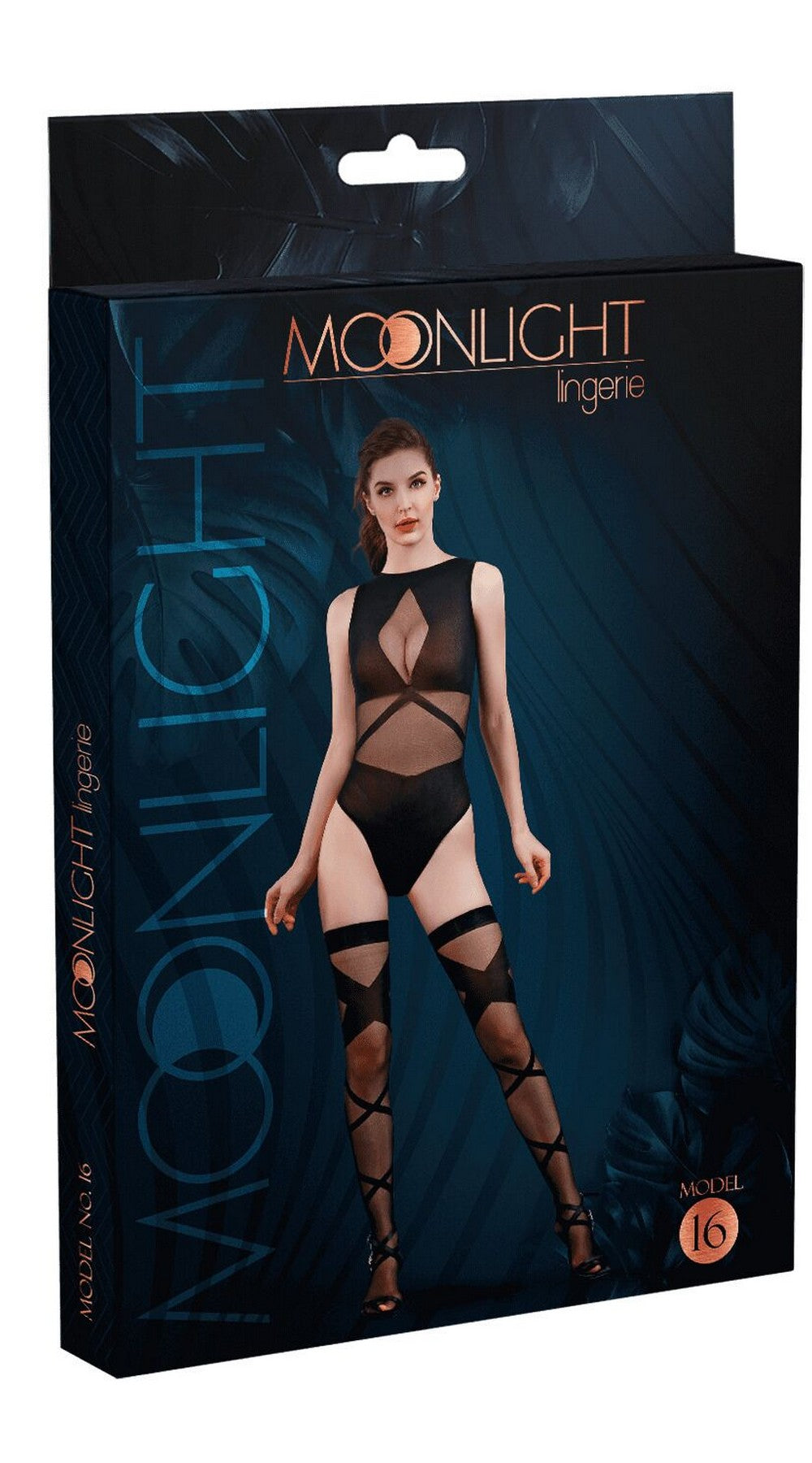 Эротический комплект с чулками Model 16 black