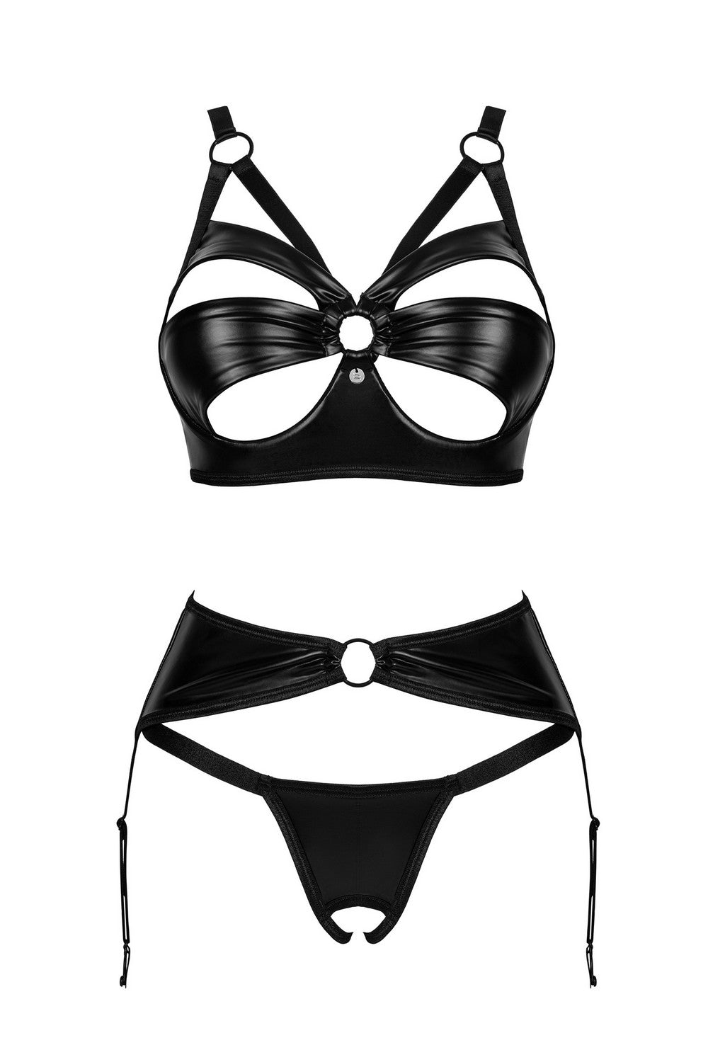 Эротический комплект с поясом Armares black