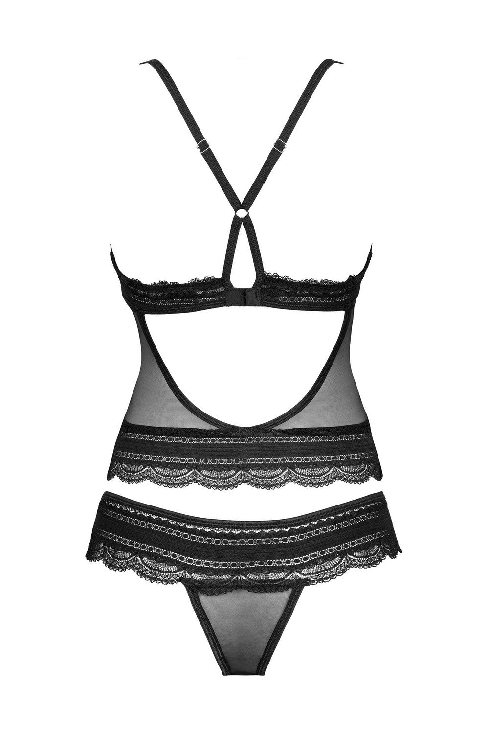 Сексуальный комплект из микросетки Ivannes black