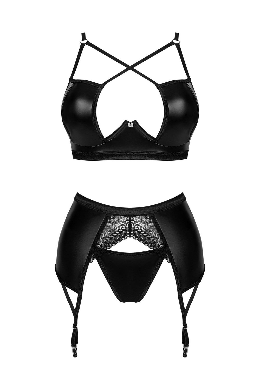 Эротический комплект с поясом Norides black