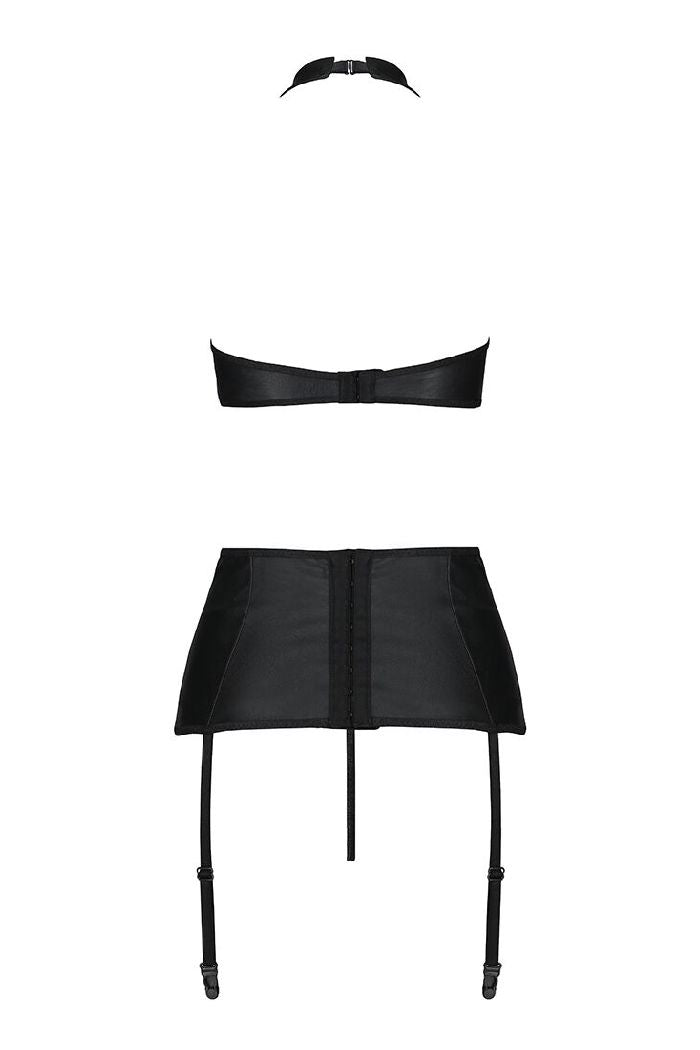 Эротический комплект из эко-кожи Nancy