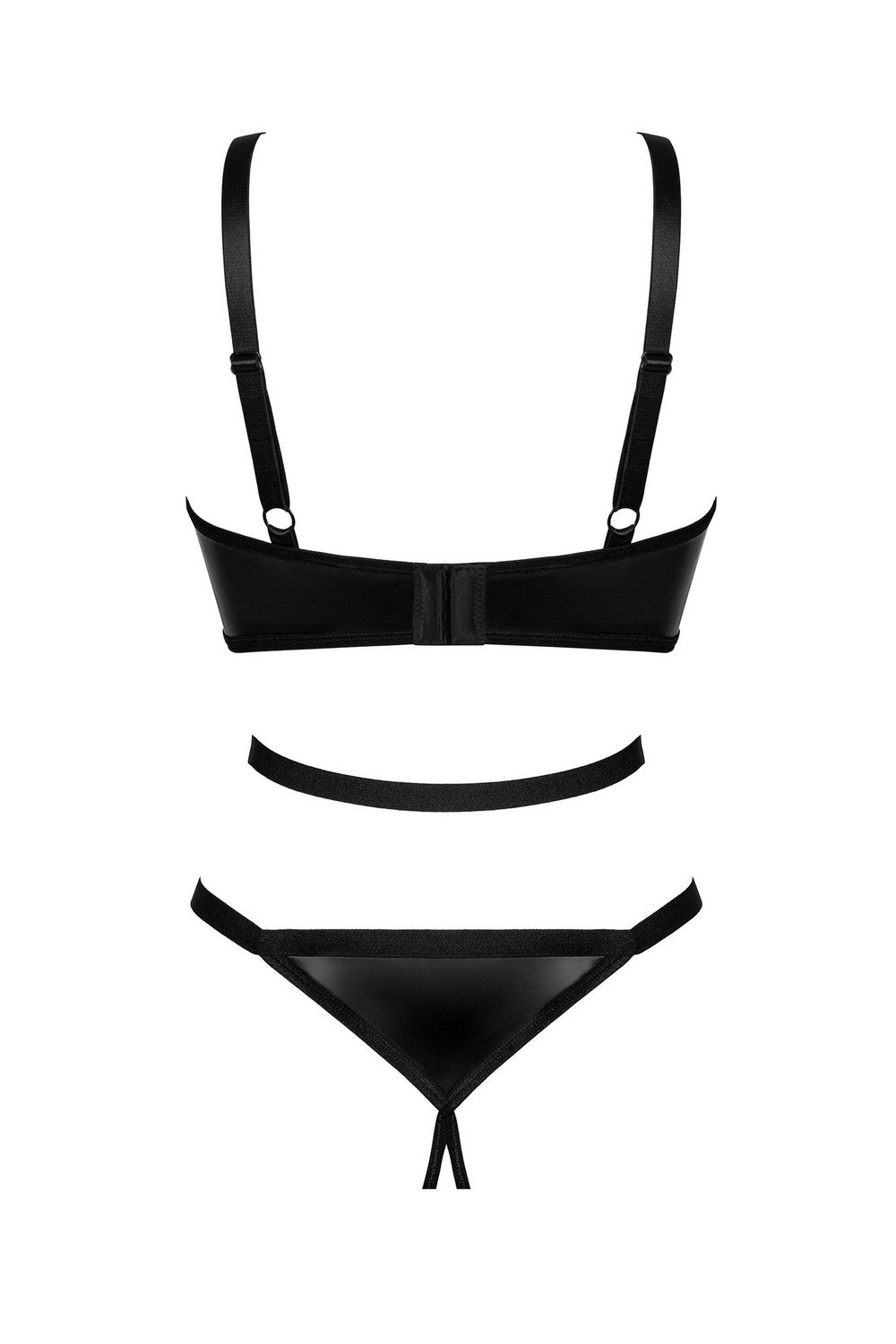 Эротическое боди с разрезом Armares black