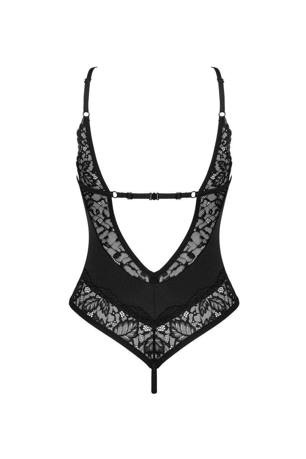 Боди-стринг с разрезом Bellastia black